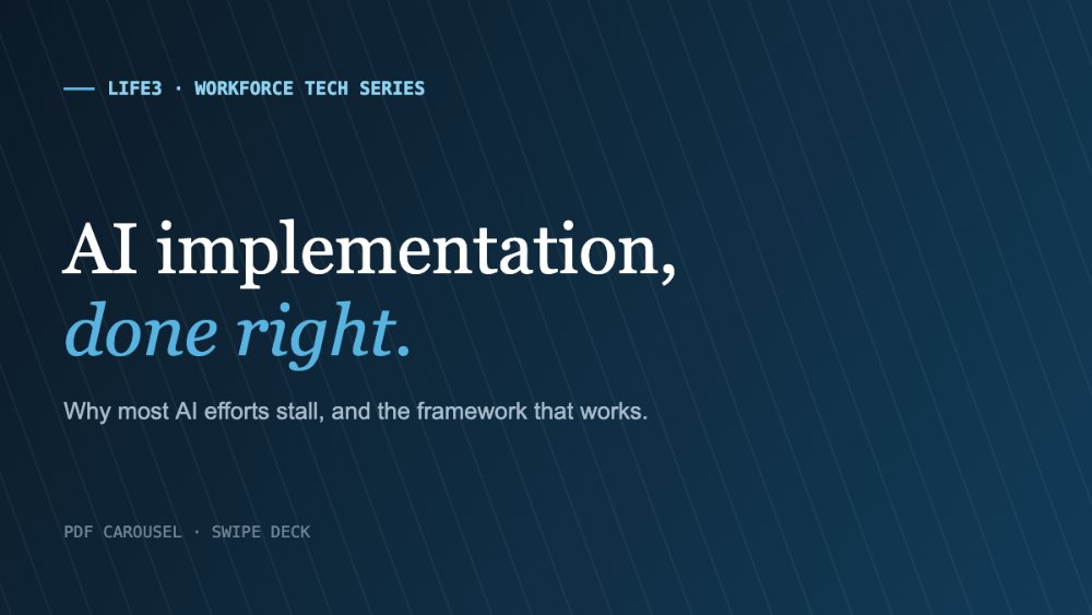 AI implementation, done right