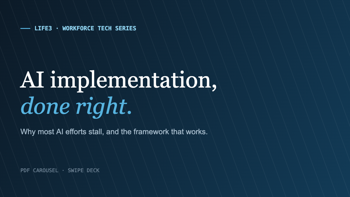 AI implementation, done right