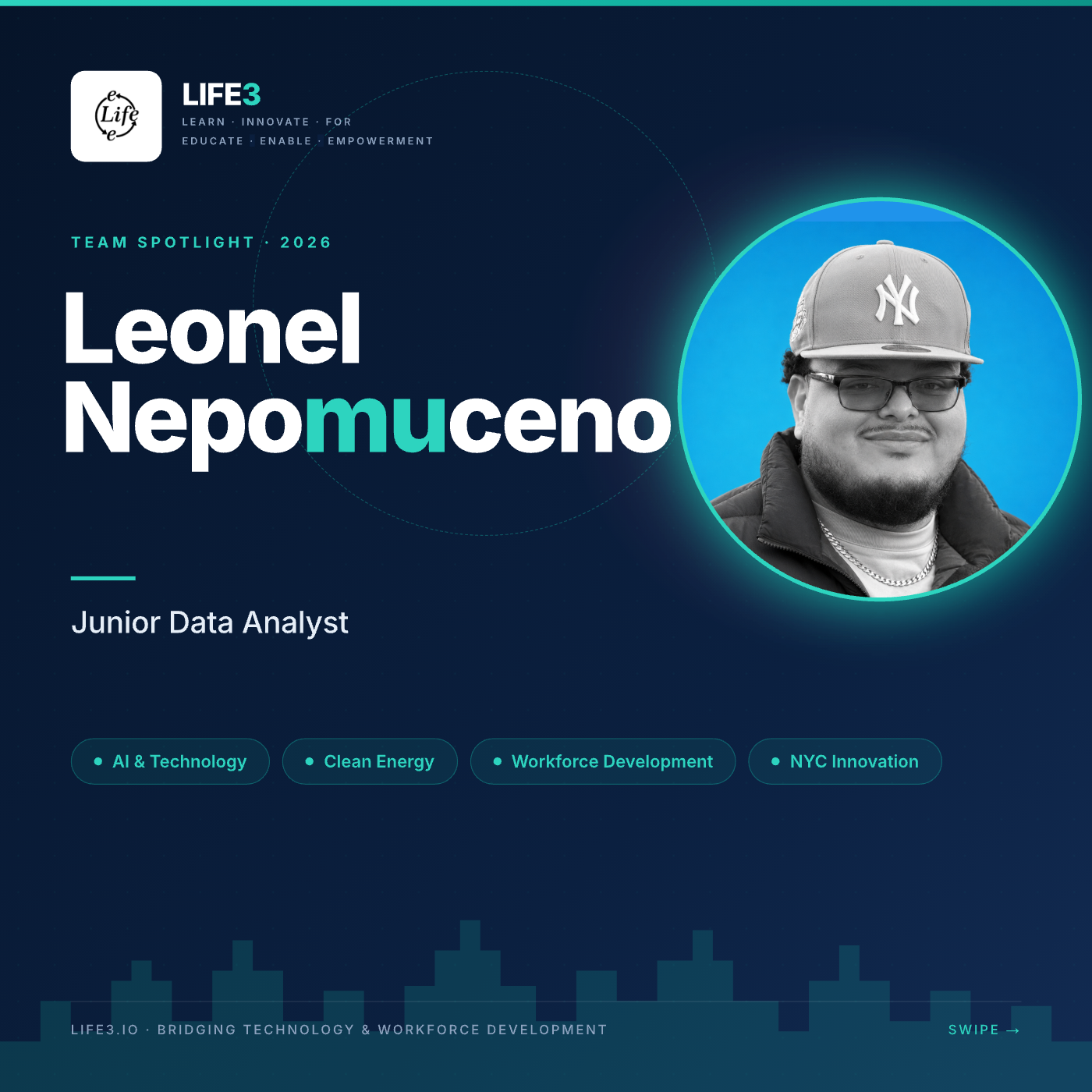 Team spotlight: Leonel Nepomuceno, Junior Data Analyst